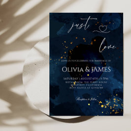 Convites Apenas Amor Luxo Galáxia Festa de Casamento