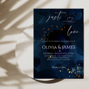Convites Apenas Amor Luxo Galáxia Festa de Casamento