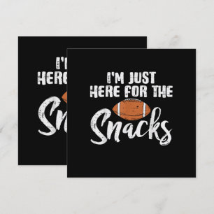 Convites Apenas Aqui pelos Snacks Futebol Americano Engraça