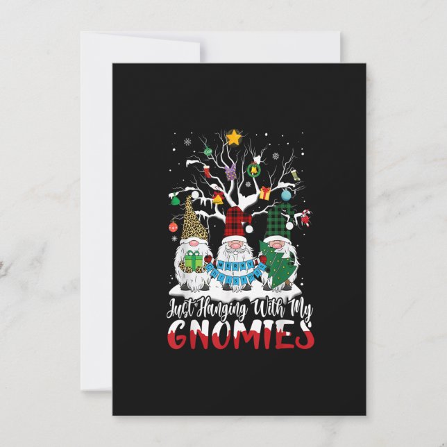 Convites Apenas Fico Por Aqui Com Os Meus Gnomos Gnomo De Á (Frente)