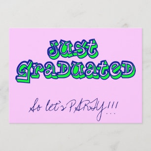 Convites Apenas graduado, assim que deixe-nos PARTY!!!
