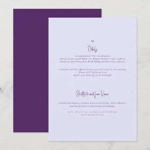 Convites Apenas Nós Dois Detalhe de Casamento Lavanda