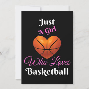Convites Apenas Uma Garota Que Ama Basquete