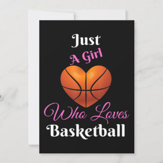 Convites Apenas Uma Garota Que Ama Basquete