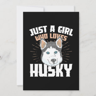 Convites Apenas Uma Garota Que Ama Husky