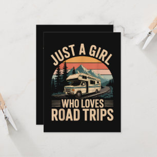 Convites Apenas Uma Garota Que Ama Viagens de Carro