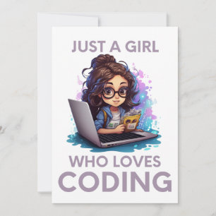 Convites Apenas Uma Menina Que Adora Codificar Geeks Codifi