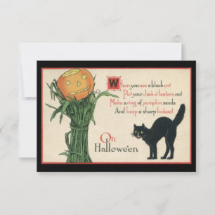 Convites Apenas Uma Vida Para Vintage Halloween