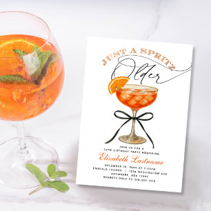 Convites Aperol Spritz Só Mais um Spritz Aniversário