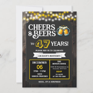 Convites Aplaudindo e Cervejas por 47 Anos de Surpresa no Q