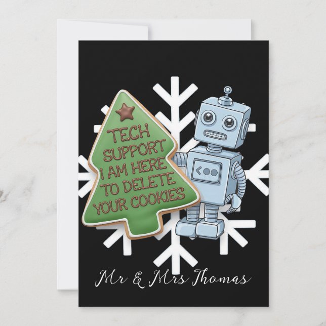 Convites Apoio Técnico Estou Aqui para Excluir seus Cookies (Frente)