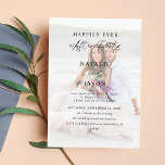 Convites Após Recepção de casamento de Fotografias de Festa<br><div class="desc">Coloque seus hóspedes no clima para o seu casamento com seus Convites de Recepção de casamento de Foto do Festa Depois. Convites exclusivos,  usando sua própria foto.</div>