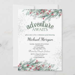 Convites Aposentação de Berries de Ramificação de Árvore Pi