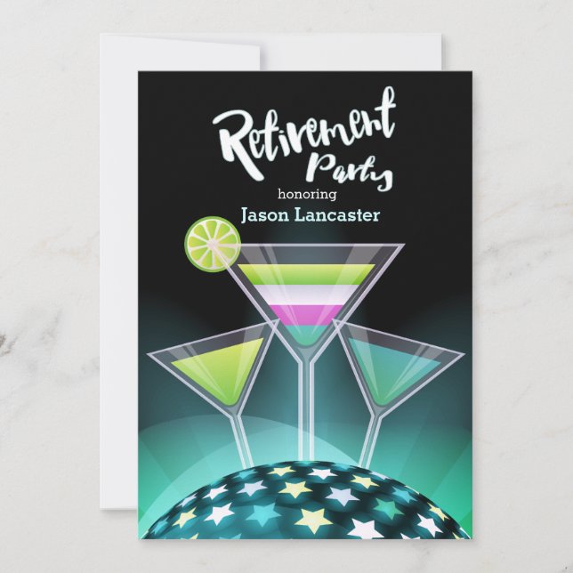 Convites Aposentação Festiva (Frente)