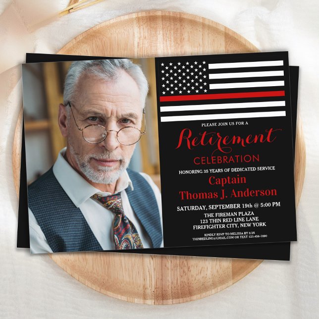 Convites Aposentação Personalizada de Fotografia Moderna do (Criador carregado)