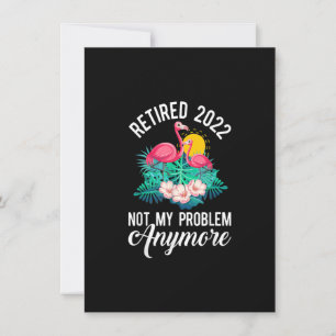 Convites Aposentado 2022 Retirada Novelty Flamingo Floral C