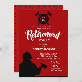 Convites Aposentadoria de bombeiro/aposentadoria de bombeir