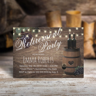 Convites Aposentadoria Do Vinho Russo