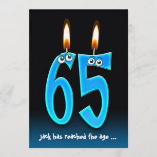 Convites Aposentadoria no partido 65 com globos oculares