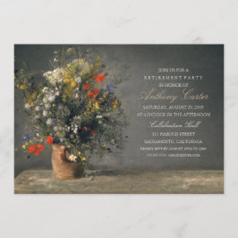Convites Aposentadoria rústica da pintura do vintage do