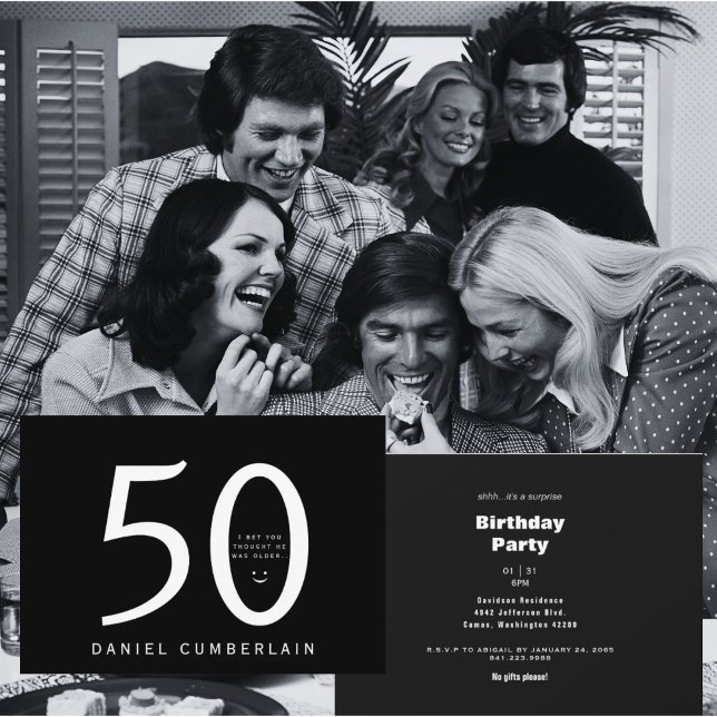 Convites Aposto Que Pensou Que Ele Era Mais Velho Negro Eng (Criador carregado)