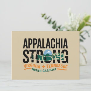 Convites Appalachia Strong Mountain Outdoors Caminhando NC
