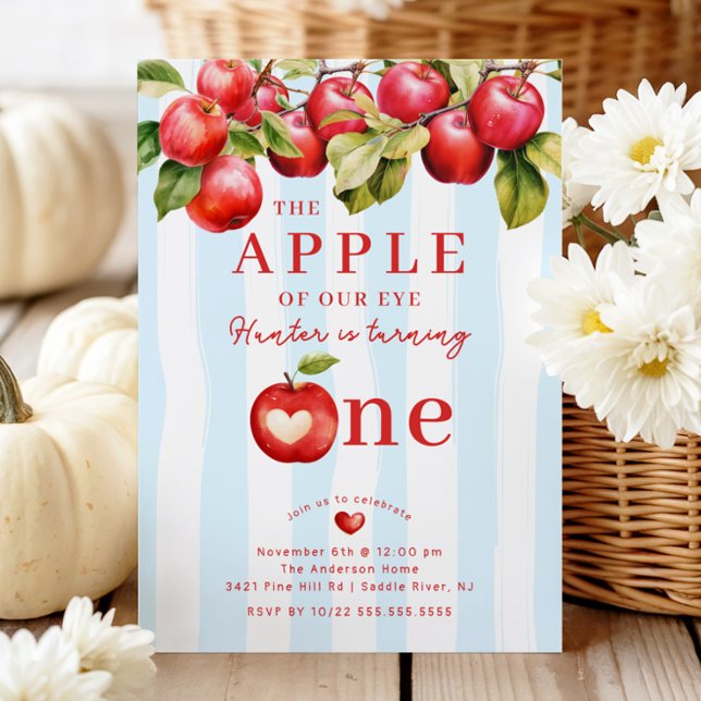 Convites Apple First Festa de aniversário (Criador carregado)