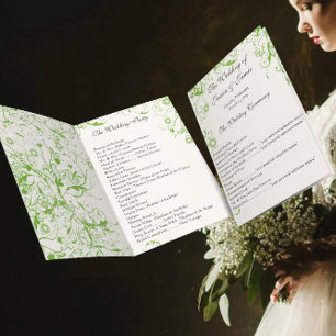 Convites Apple Green Birds Swirl Order