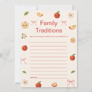 Convites Apple of My Eye Chá de fraldas Family Traditions C