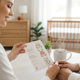 Convites Apple of Our Eye Chá de fraldas de aquarela modern