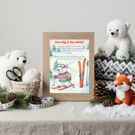 Convites Après Bébé Ski Baby How Big Is Her Belly sign