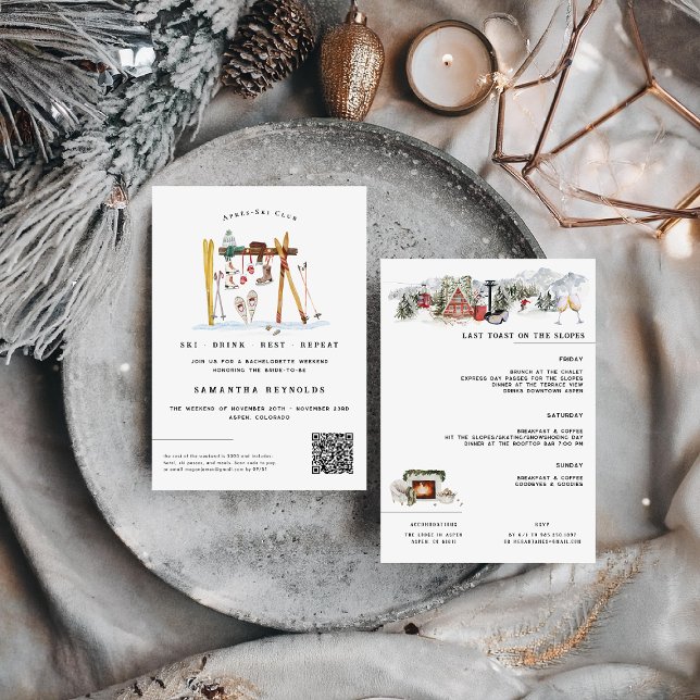 Convites Après-Ski Festa de solteira (Criador carregado)
