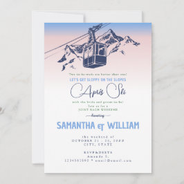 Convites Après Ski Sloppy Slopes Winter Joint Bach Weekend