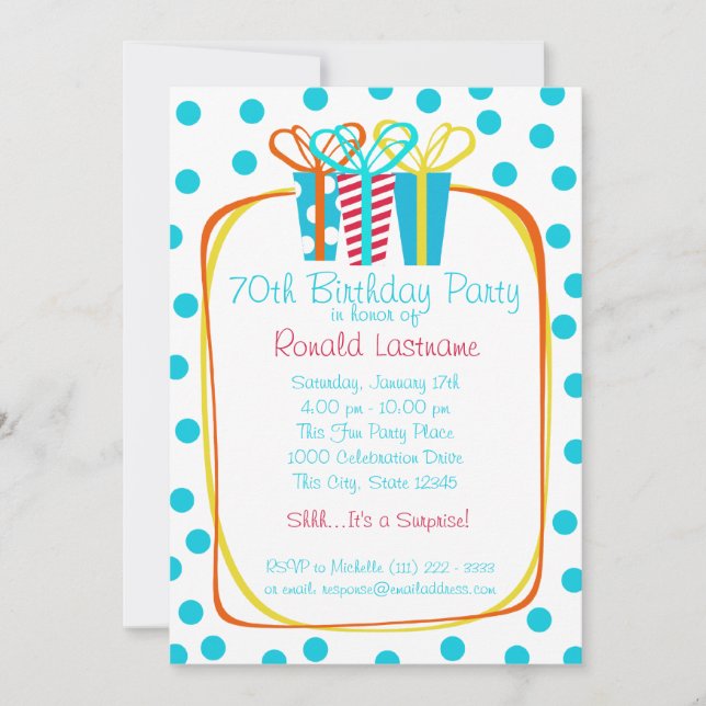 Convites Apresenta o Grupo de Presentes (Frente)