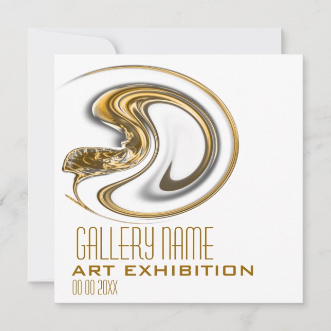 Convites Apresentação de galerias de arte PERSONALIZADA (Frente)