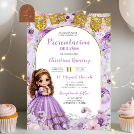 Convites Apresentação de Menina Charra Mexicana com Floral 
