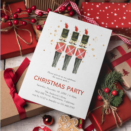 Convites Apresentação de Natal com quebra-nozes Vermelho &