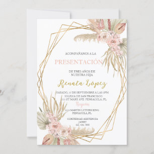 Convites Apresentação de tres anos