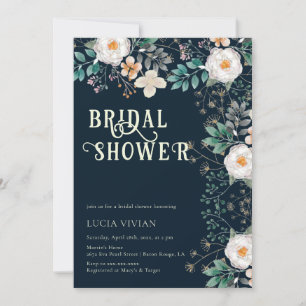 Convites Aproa Floral De Aquarela No Chá de panela De Sonho