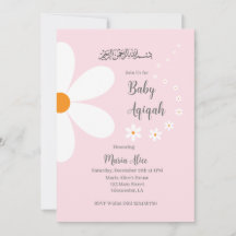 Aqiqah floral rosa