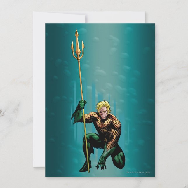 Convites Aquaman Crouching (Frente)