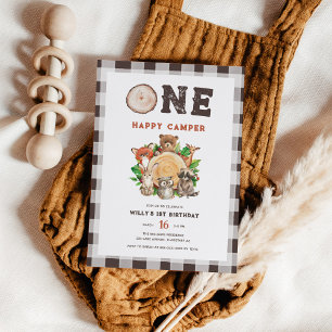 Convites Aquarela Animais da Floresta Feliz Camponês Aniver