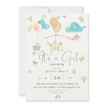 Aquarela Balão de Cobra Bebê Chá