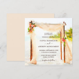 Convites Aquarela Beach Arbor