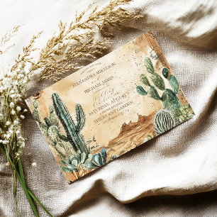 Convites Aquarela Boho Ocidental