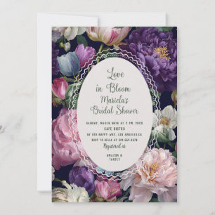 Convites Aquarela Botânica Vintage amor em flor Bridal S