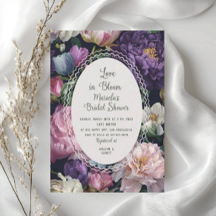 Convites Aquarela Botânica Vintage amor em flor Noiva S