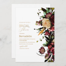 Aquarela Brilhante flores golConvite