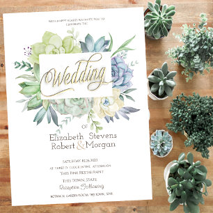 Convites Aquarela Cactus Suculentas Pontos Polka Casamento