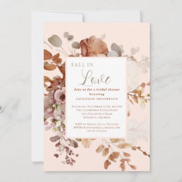 Convites Aquarela Cai No Chá de panela Floral De Amor